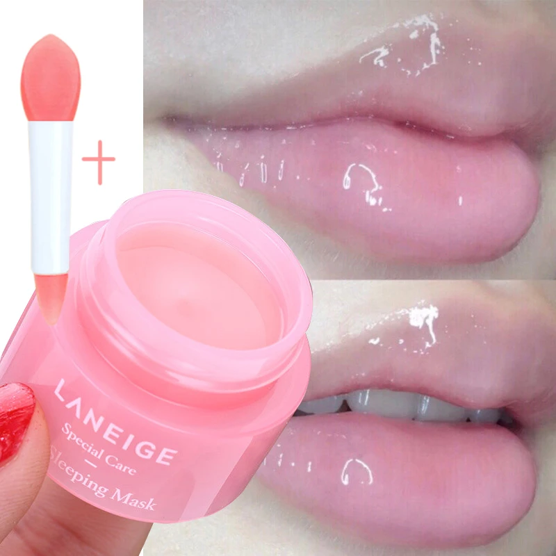 

South Korea Lip Sleep Mask Night Sleep Maintenance Moisturizing Lip Gloss Bleach Cream Nourishing Strawberry Lip Care Products