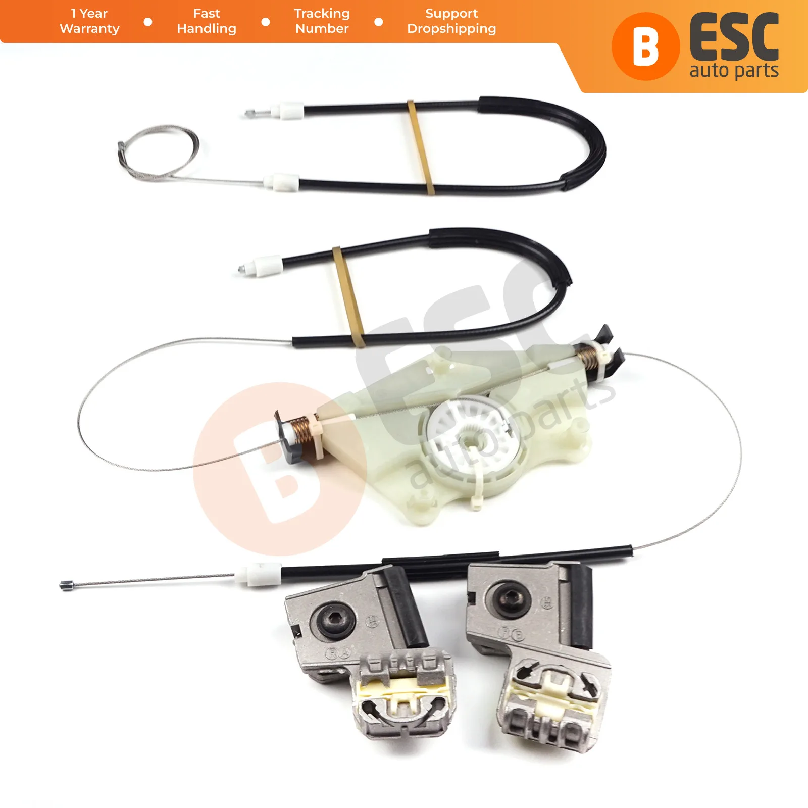 

Автозапчасти ESC EWR51, электрический стеклоподъемник, комплект для ремонта, металлический кронштейн, передняя правая дверь для VW Bora Golf 4 1997-2003