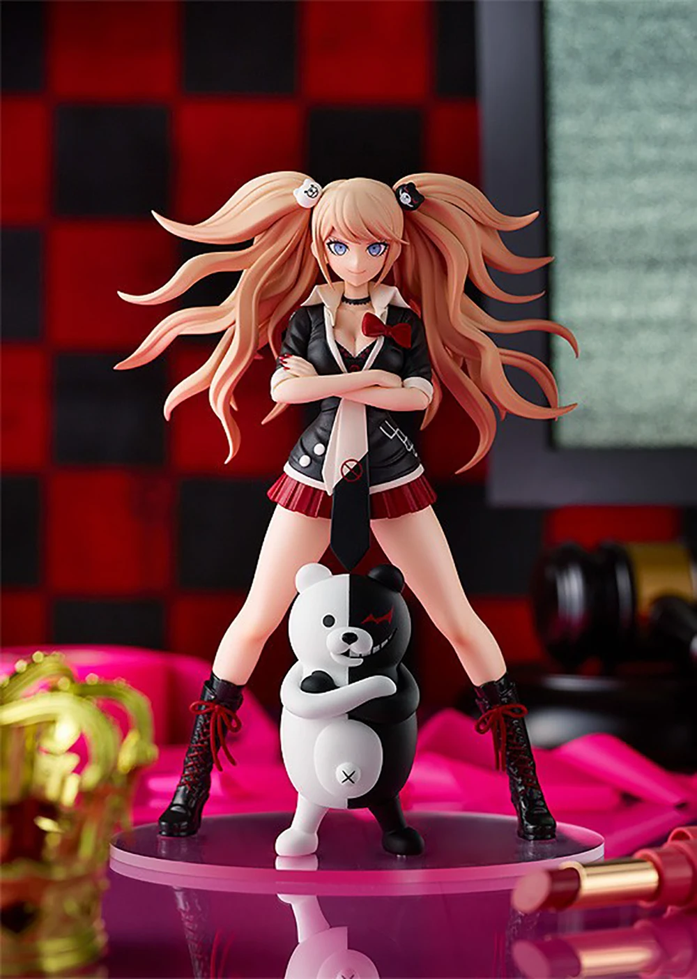 Фото Оригинальная в наличии Good Smile Company, предварительно окрашенная Pop Up Parade Danganronpa 1/2 Reload Enoshima Junko, аниме-фигурка, модель в подарок №5