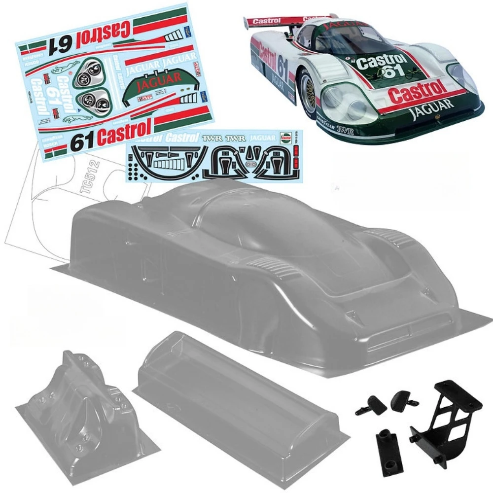 Масштаб 1/10 Juguar XJR12 комплект прозрачных корпусов подходит для RC Drift Chassis 257 мм Wheelbase