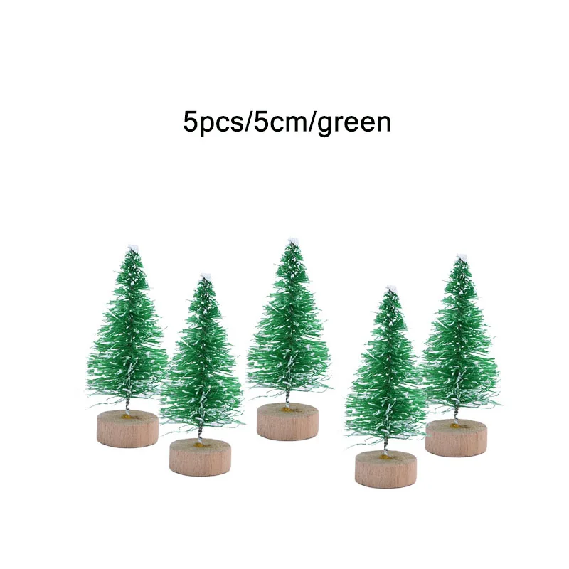 Мини-елочки из сизаля 5 шт.