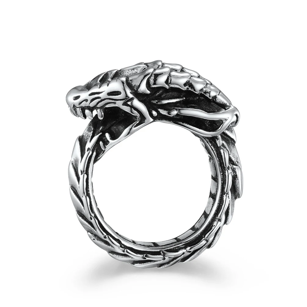 

Exquisite Dragon Ring For Women Mother's Day Gift Trendy Stainless Steel Jewelry Goth Accessories Cheap Items With Free Shipping