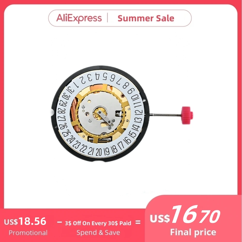 RONDA 715 Quartz Movement Metal 3H 26mm 5 Jewels Calendar Date Display Watch Replacement Repair Movt With Battery Durable