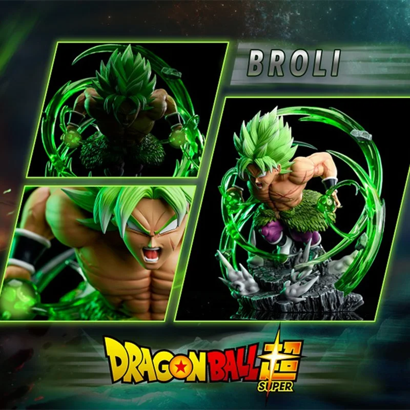 Продажа Экшн-фигурка из аниме «Драконий жемчуг Z Broly» GK4 Super Saiyan, мультяшная модель, игрушка брокколи, коллекционная фигурка куклы для детей