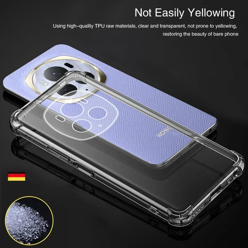 Роскошный прозрачный чехол для телефона с подушкой безопасности Honor Magic 6 Pro Lite