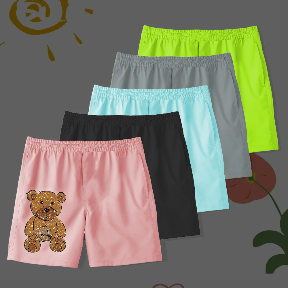 Женские шорты с эластичным дизайном подходят для детских пляжных шорт милые и