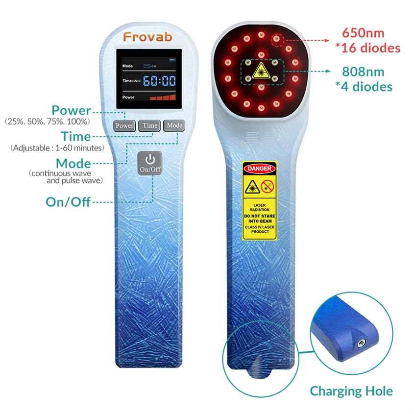 Мощная низкоуровневая лазерная светотерапия Лазер для лечения боли Tmj Холодная