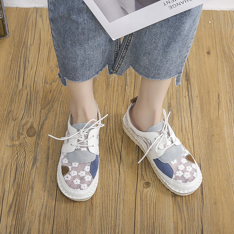 Женские одиночные туфли новые весенние туфли-оксфорды с геометрическим рисунком