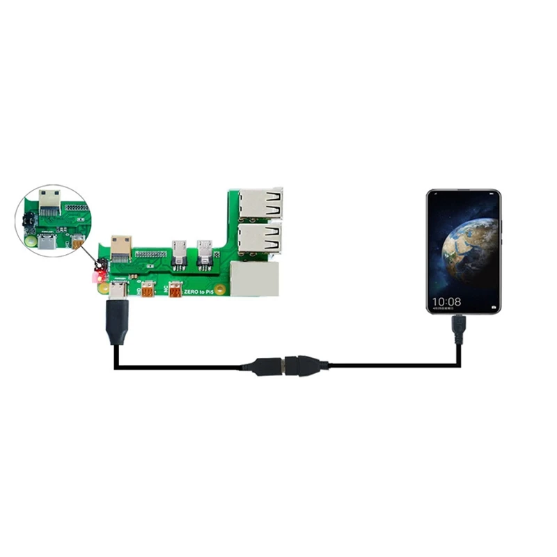 Для Raspberry Pi Zero 2 Вт к плате расширения PI5 адаптер интерфейса Pi5 нулевой