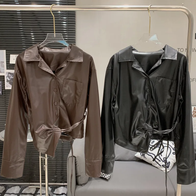 EWQ High Street сексуальная рубашка из полиэстера