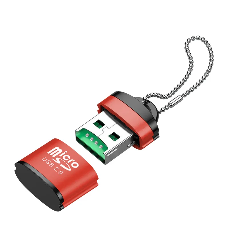 USB 2 0 Micro SD MicroSDXC MicroSDHC TF кардридер портативный пластиковый + металлический адаптер