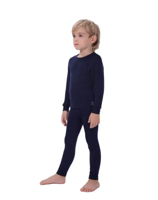 Laste 100% Meriinovillast Termo Pluus ja püksid komplekt pikkustele 98-152cm 6