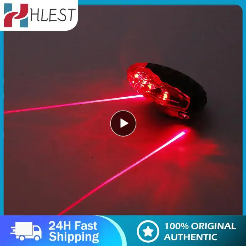

5 LED Bicycle Light 2 Laser Bike Taillight Safety Warning Flashlight Night Mountain Cycling Rear Tail Light Bike Accessories