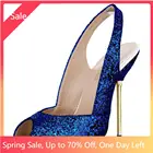 Пикантные серебристые женские туфли-лодочки Свадебные вечерние открытый носок с ремешком на пятке, на каблуке-шпильке; На железной Для женщин женские туфли-лодочки; Escarpins Femmes бой, запчасти для невесты Arriere YJ3845-g1