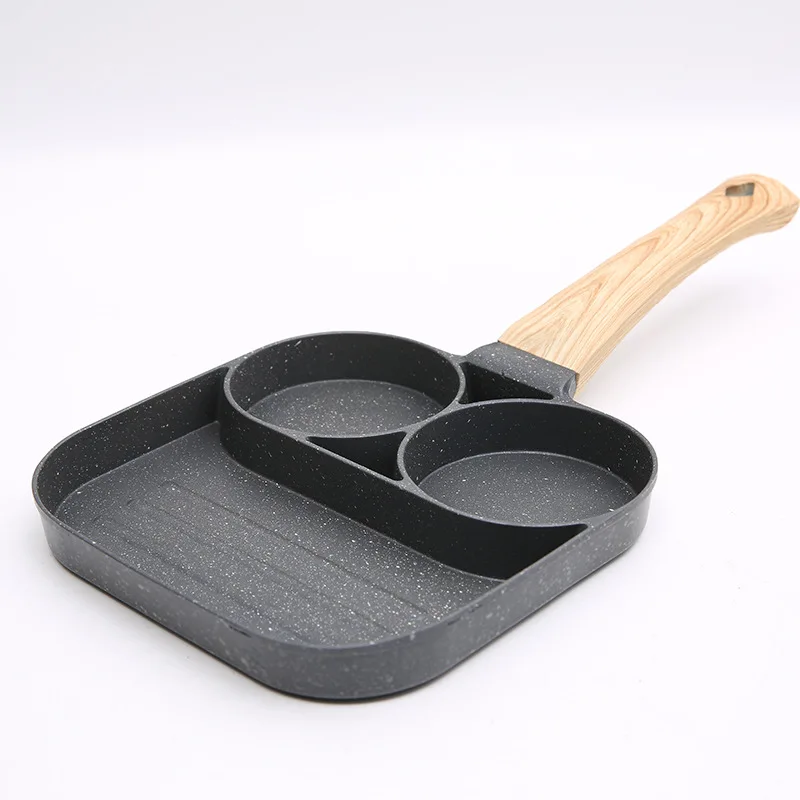 

Four-hole Frying Pot Pan Thickened Omelet Pan Non-stick Egg Pancake Steak Pan Cooking Egg Ham Pans Breakfast Maker Cookware