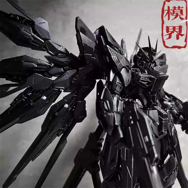 Фото Xunxin Ko Mgex 1/100 Strike Freedom Midnight Black Фигурка Pianxin Mgex Модель Комплект Сборка Детские Игрушки Подарки На День Рождения №4