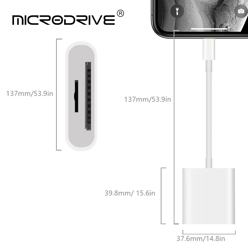 Устройство для чтения карт памяти Lightning/Micro Mini SD