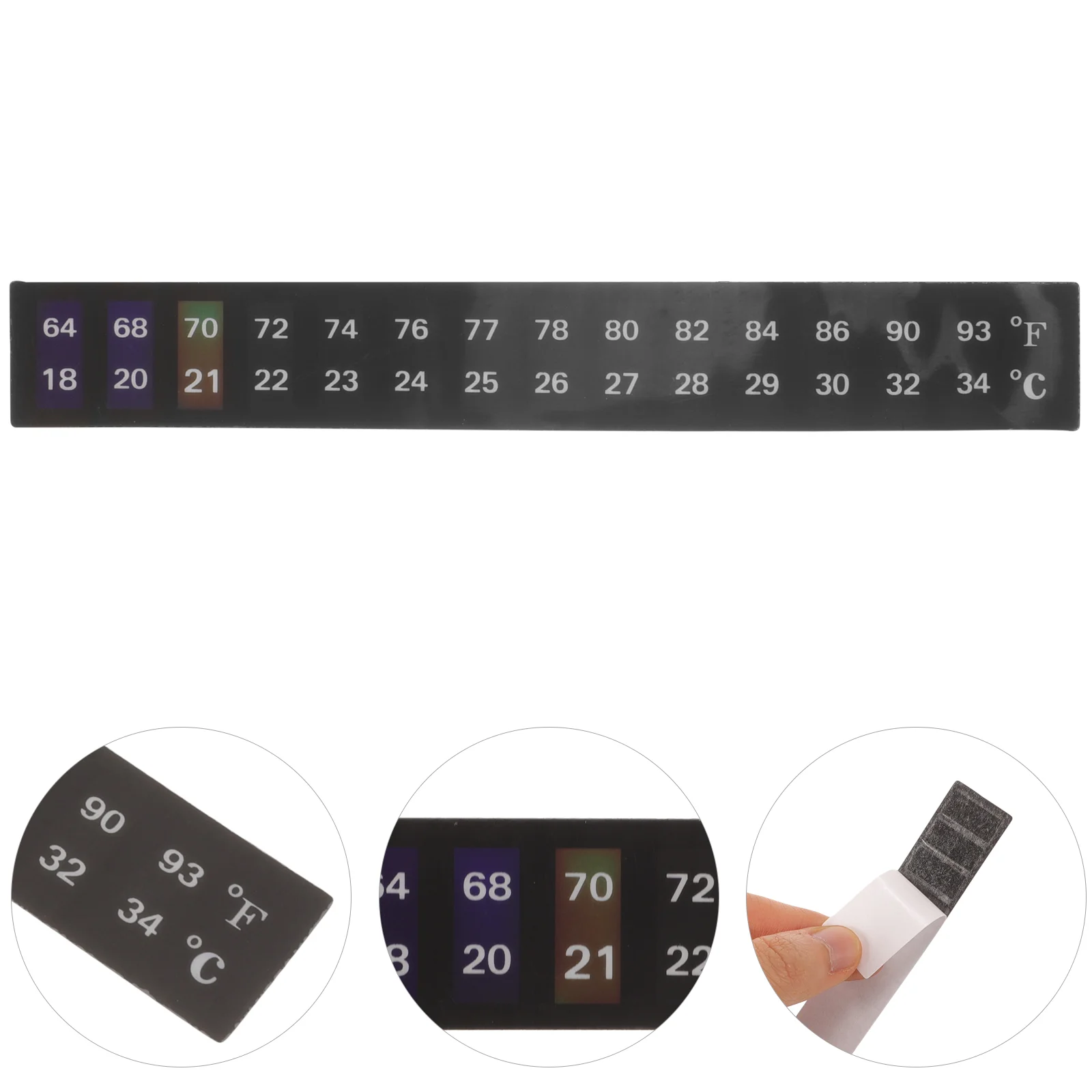 Наклейки на термометр наклейки полоски для температуры аквариума цифровые