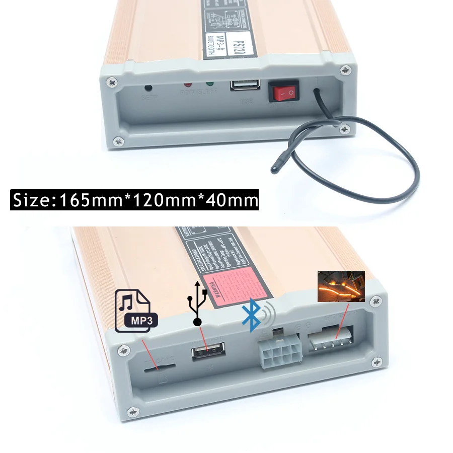 200 Вт Беспроводная Автомобильная полицейская сирена PS720 с MP3 bluetooth усилителем