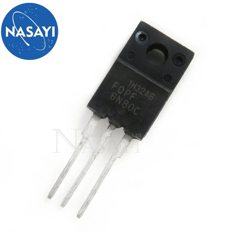

5piece FQPF6N80C FQPF6N80 TO-220F