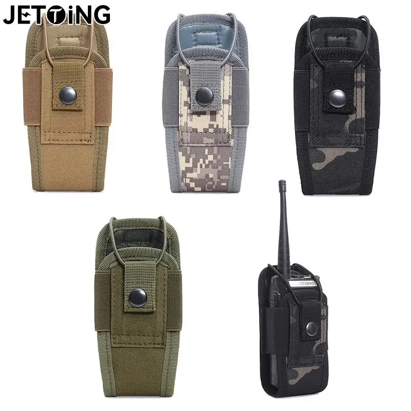 

Portable Interphone Holster Carry Bag For Hunting Camping 1000D Tactical Molle Radio Walkie Talkie Pouch Waist Bag Holder Pocket