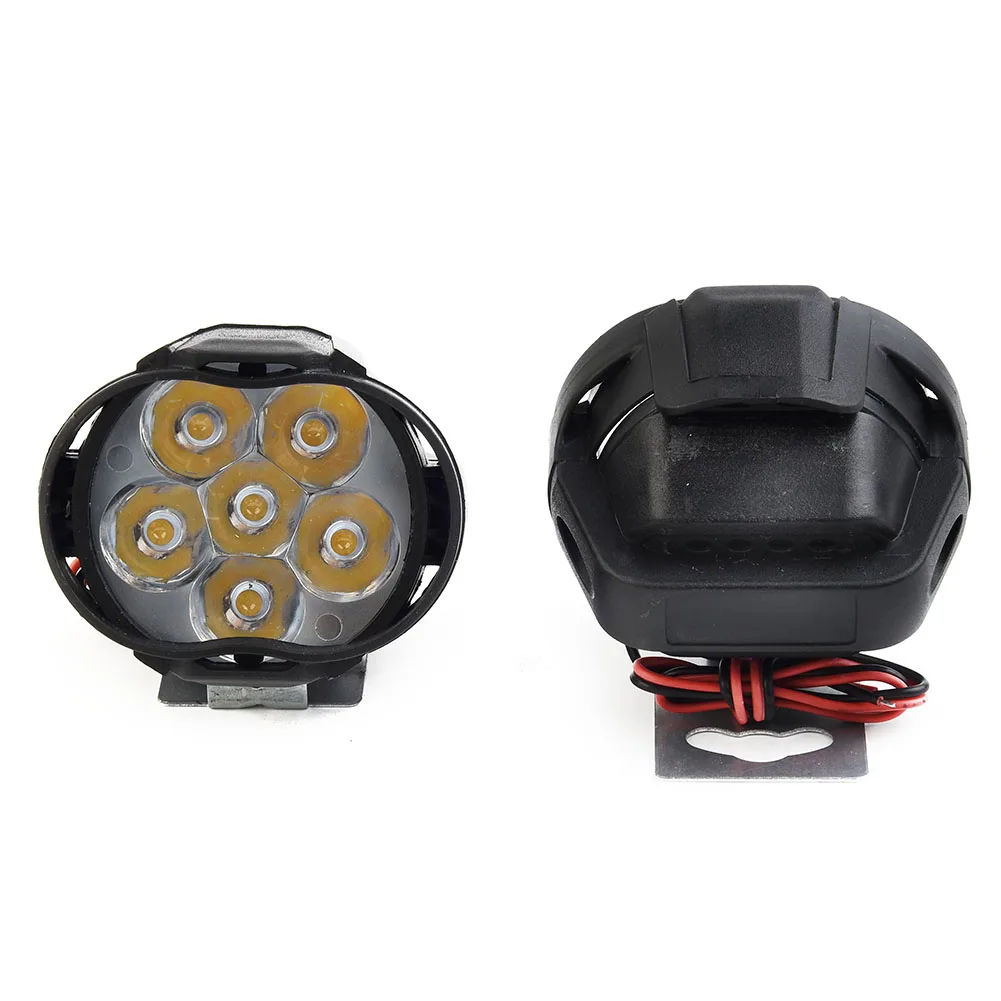 

Spot Work light 12V Work 2pcs 6 LED 6000K 63*52mm 8W ATV Headlight Motorcycle Waterproof Brand new High quality