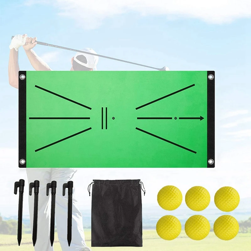 

Golf Putting Mat Indoor Swing Practitioner Swing Tracker Golf Mat Hit Trace Direction Detection Golf Mat Golf Training Kit