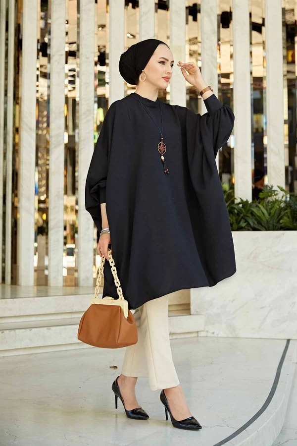 Ladies Bat Sleeve Aerobin Tunic Summer Spring 2021 ladies muslim clothes shirt for woman blouse casual long sleeve