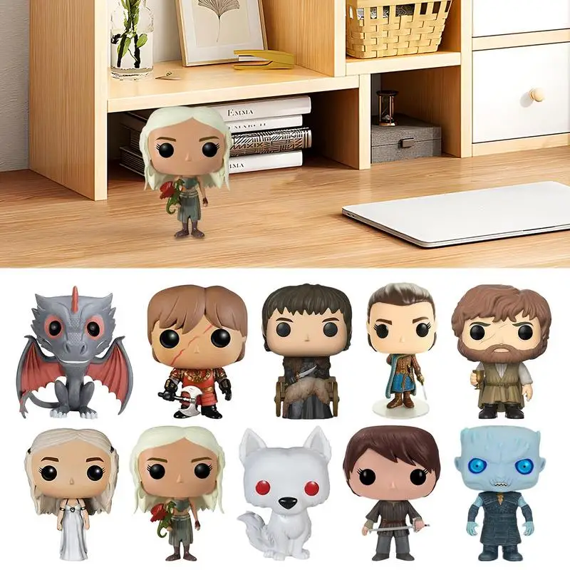 

Anime America Movie Jon Daenerys Figure Ornaments Desk Decoration Handicraft Collection Model Statue For Office Home Room Decor