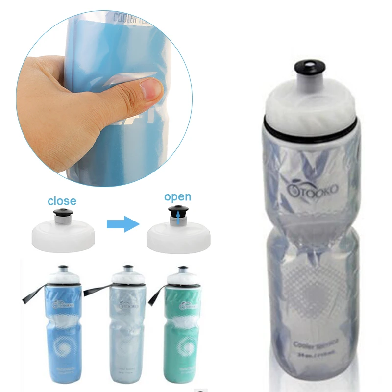 

ZK30 750ML Bicycle Water Bottle Outdoor Dual Layer Thermal Keeping Sport Bottle Hot Cold Water Cycling Outdoor Hiking Bottles