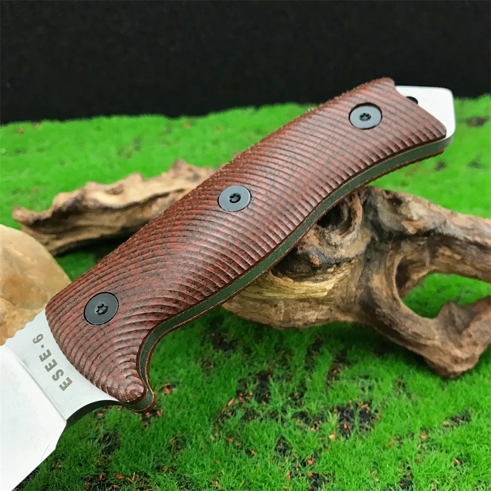Фото Новый специализированный нож ESEE-6 с фиксированным клинком из стали D2, рукоять G10, для охоты, резки, повседневного ношения, активного отдыха, кемпинга, рыбалки, подарки для мужчин №5