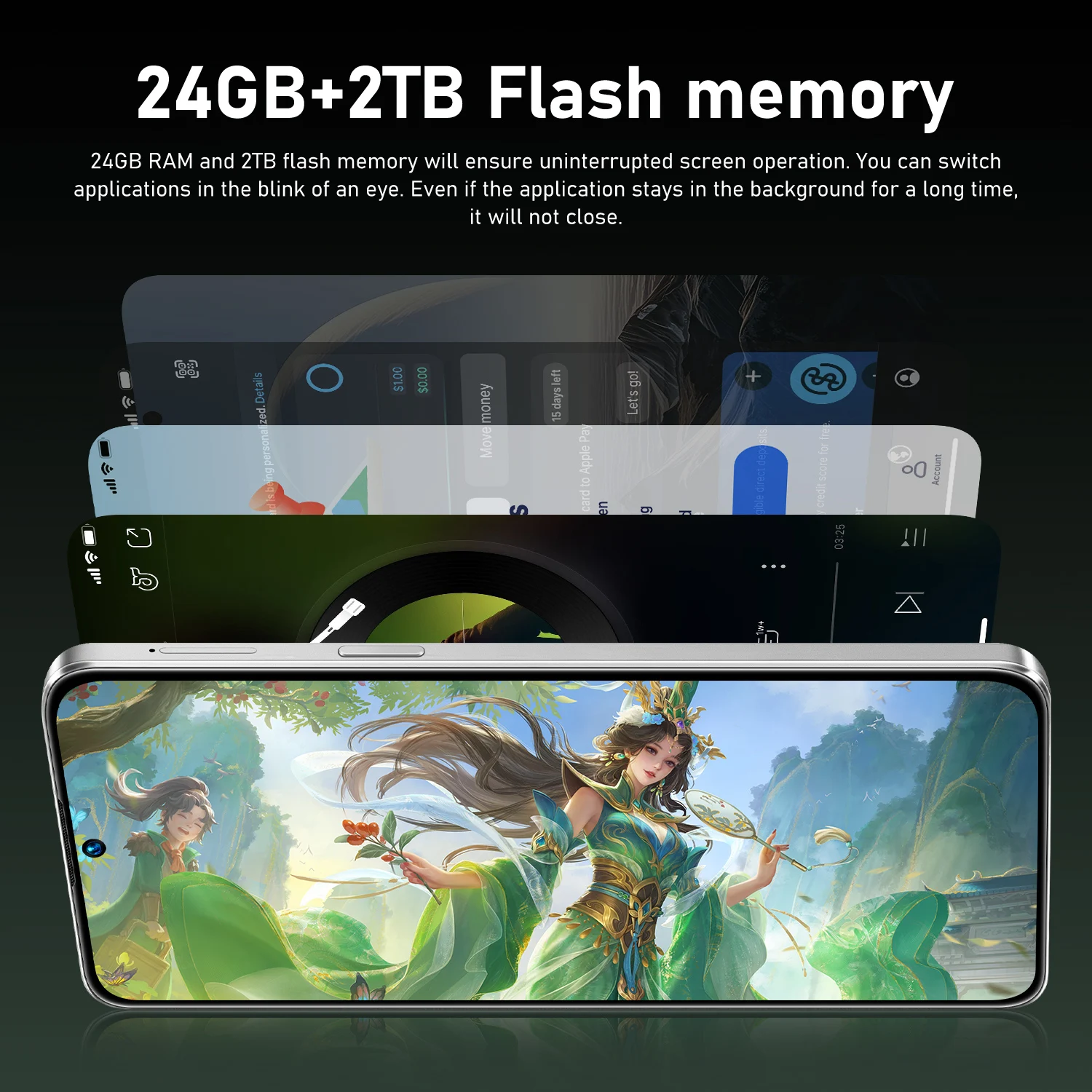 Фото Глобальная версия 2026 M17 Pro Max 4G 5G с двумя SIM-картами и двойным режимом ожидания, оригинальный, интеллектуальный, 7.3-дюймовый экран, аккумулятор 7800 мАч, новинка №5