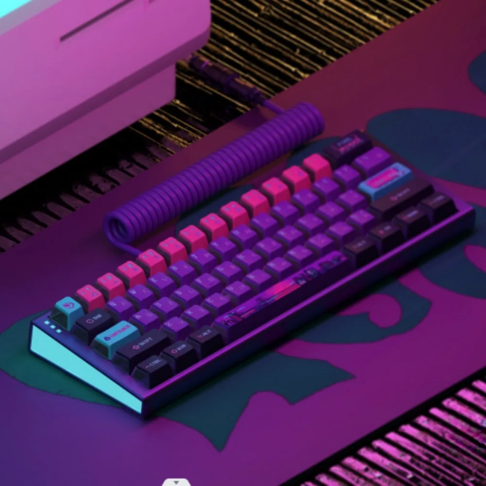 Pixel Universe Keycap PBT Custom Полупрозрачная клавиатура Cap KOL Profile Gaming KeyCap для механической