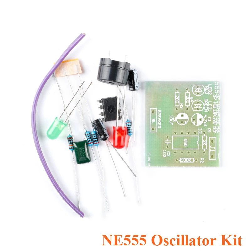 

2PCS NE555 Multi-Resonant Oscillator Kit Electronic Production Suite Control Board Module Oscillator DIY Kit