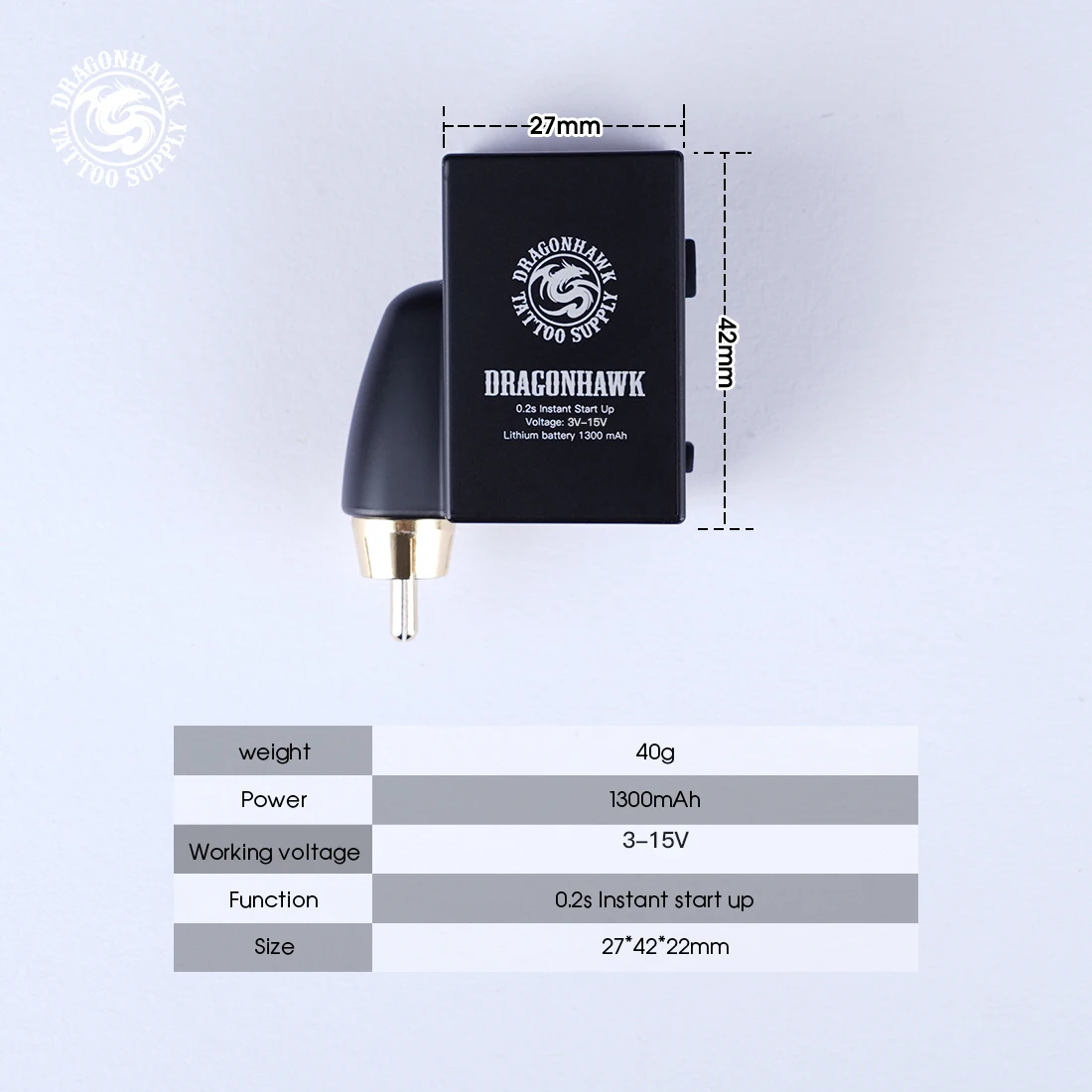 Новый беспроводной мини-аккумулятор Dragonhawk с ЖК-дисплеем питание для тату-машинки