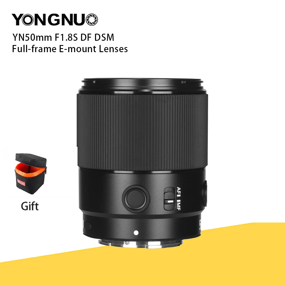 

Объектив YONGNUO YN50mm F1.8S DF DSM с полной рамкой, металлический байонетный стандартный основной объектив с большой апертурой и автофокусом для кам...