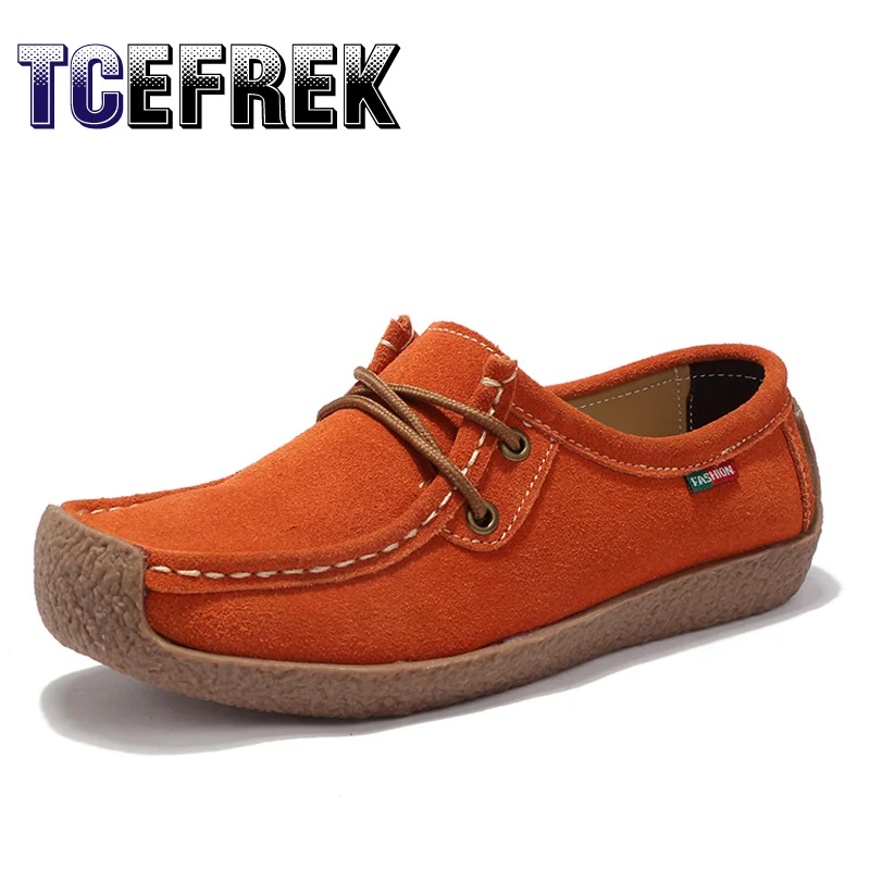 

Кроссовки женские замшевые, повседневная обувь на шнуровке, плоская подошва, роскошные брендовые Мокасины, дизайнерские лоферы