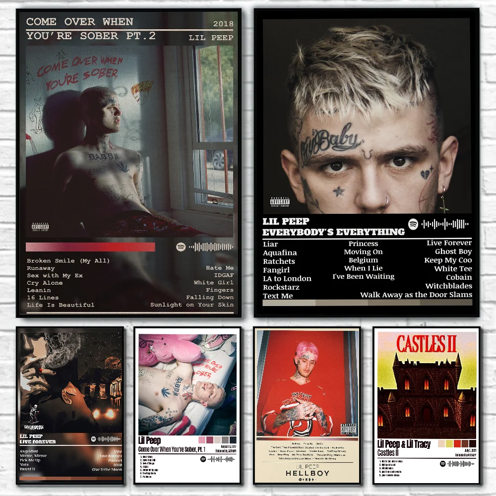 L-Lil P-Peep Горячая певица плакат наклейки художественные настенные фрески Декор