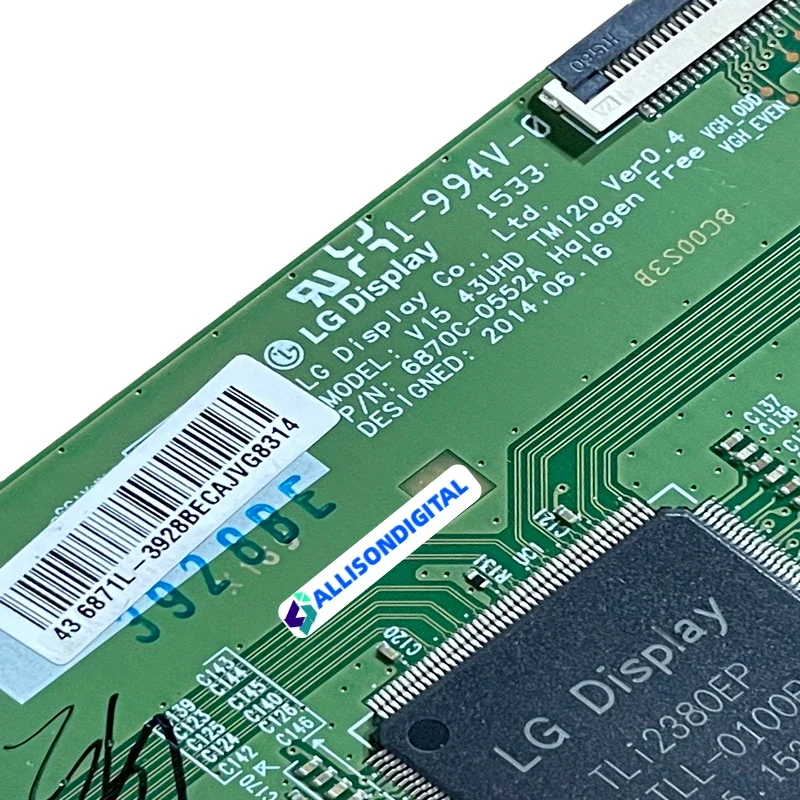 6870C-0552A T CON Board Equipment для бизнеса Placa TV LG 6870C 0552A Пластинчатая карта дисплея