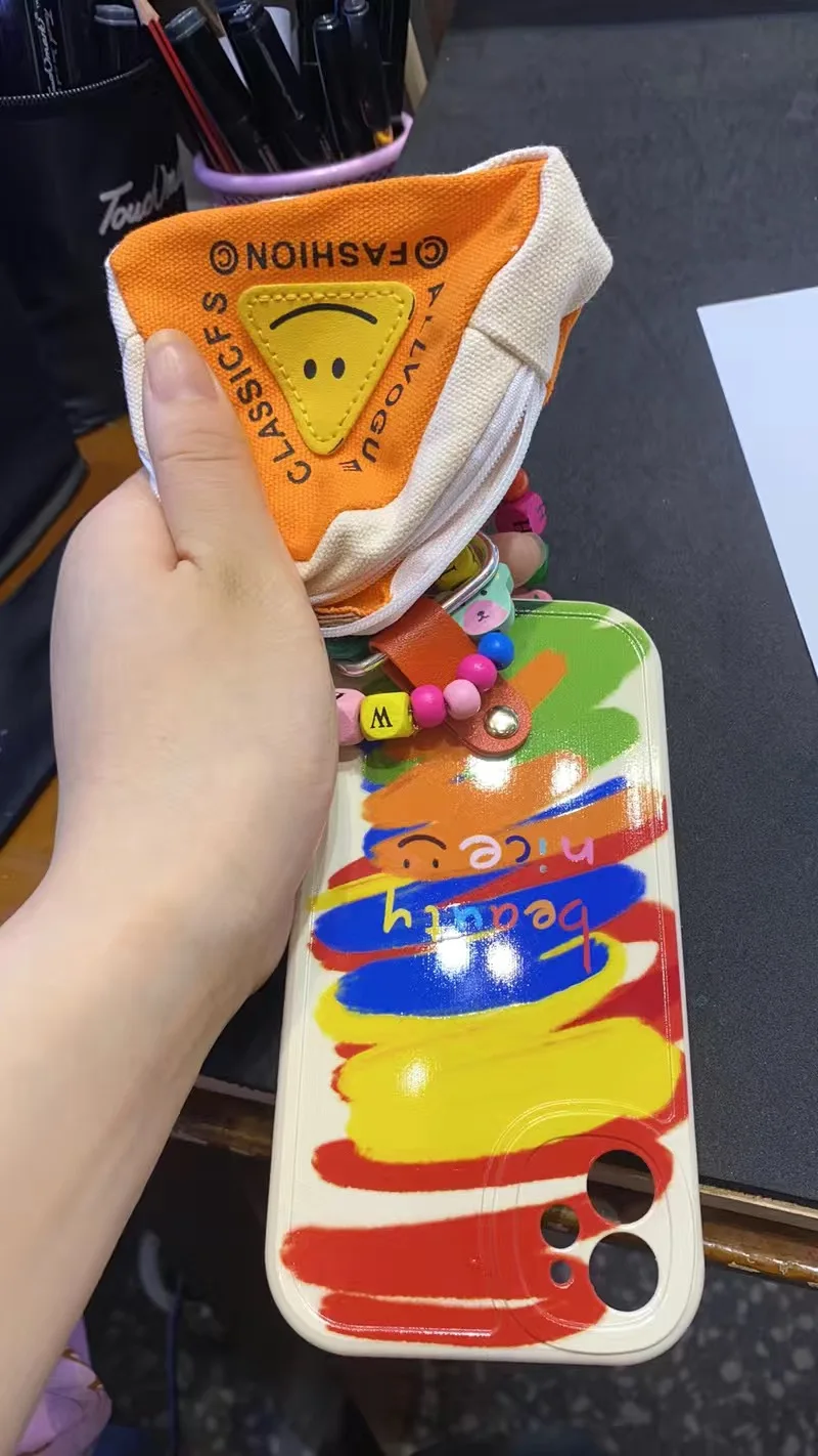 Корпус iPhone 15 Pro Модный секс Девушки Легко принять наклонный кросс - рюкзак 12 14 13 Max