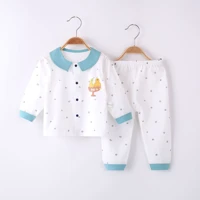 2022 summer baby autumn clothes set thin air conditioning clothes male and female baby split long sleeved pajamas 0 2 years old