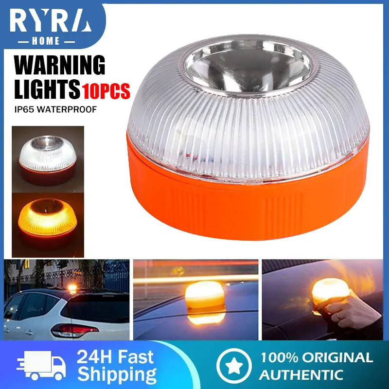 

Rechargeable Led Car Emergency Light V16 Flashlight Magnetic Induction Strobe Light Road Accident Lamp Beacon Safety Accessory