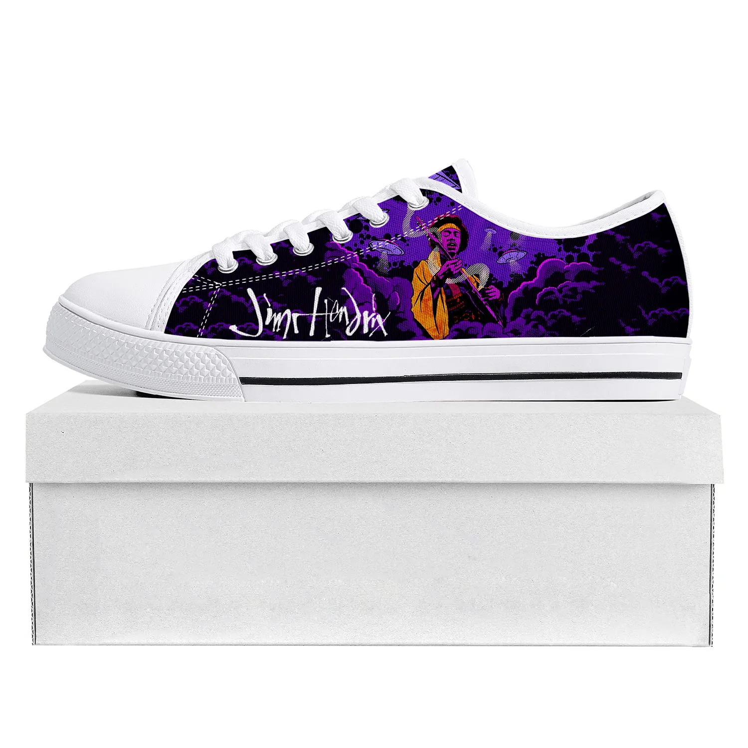 

Jimi Hendrix Guitarist Low Top High Quality Sneakers Mens Womens Teenager Canvas Sneaker Prode Casual Couple Shoes Custom Shoe