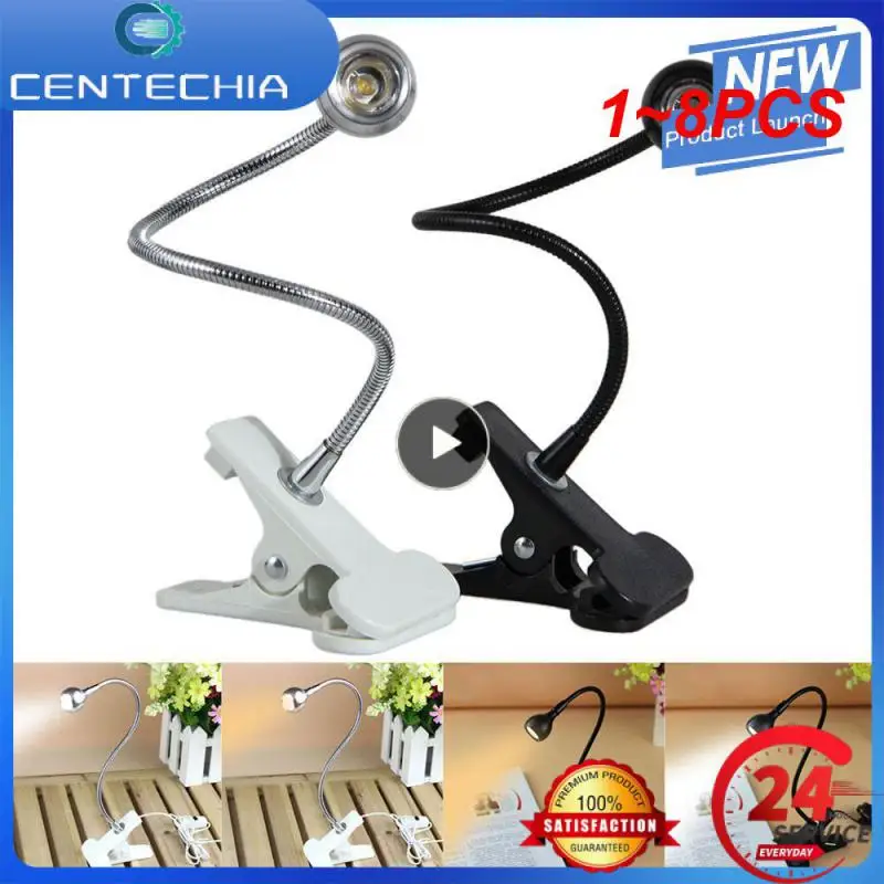 

1~8PCS Night-lamp USB Desk-light Eye Protection Bulb Read Book-lights Clip Table-lamps Bedside-lights Indoor Lighting
