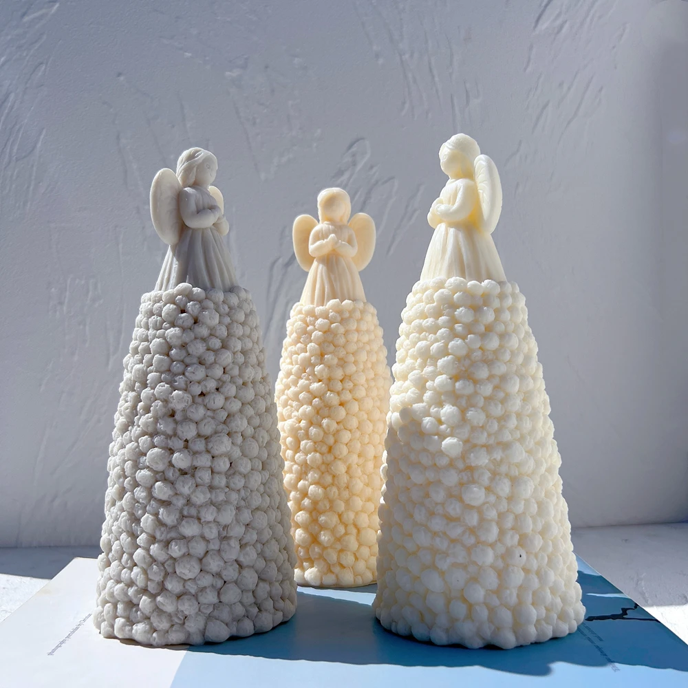 Фигурка ангела по молитву силиконовая форма художественная скульптура для свечи