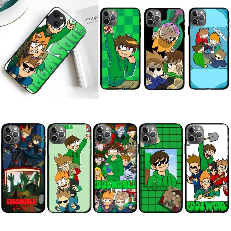 Мультяшный милый чехол Eddsworld для телефона iPhone 11 12 Mini 13 Pro XS Max X 8 7 6s Plus 5 SE XR |