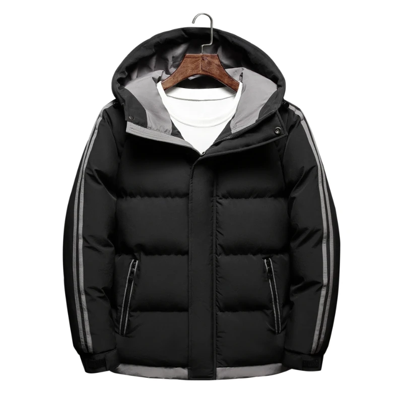 2022 Autumn Winter New Down Jacket Men's Hooded Thickened Warm Jacket Men's Fashion Casual Padded Jacket Men's Jacket Clothing