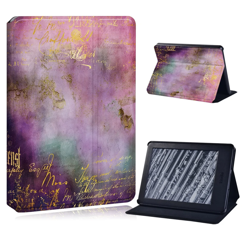 

Case for Kindle 5 11th 6.8"/Paperwhite 1 2 3 Leather Full Tablet Stand Cover for Kindle 10th 2019/Kindle 8th Case Fashion Print