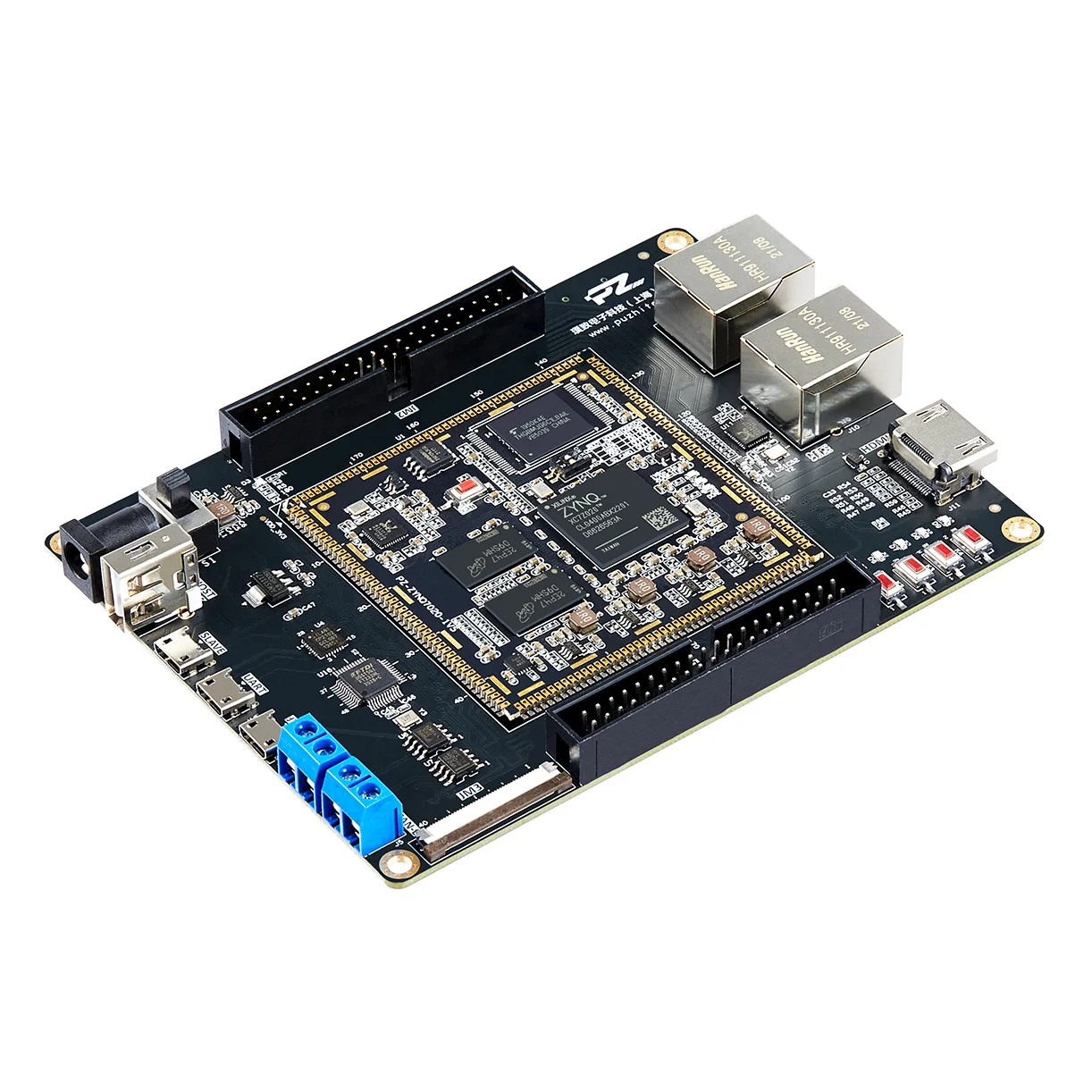 Карта PUZHI 7010 7020: Xilinx SoC ZYNQ 7000 XC7Z010 XC7Z020 Плата разработки FPGA Отверстие для штампа