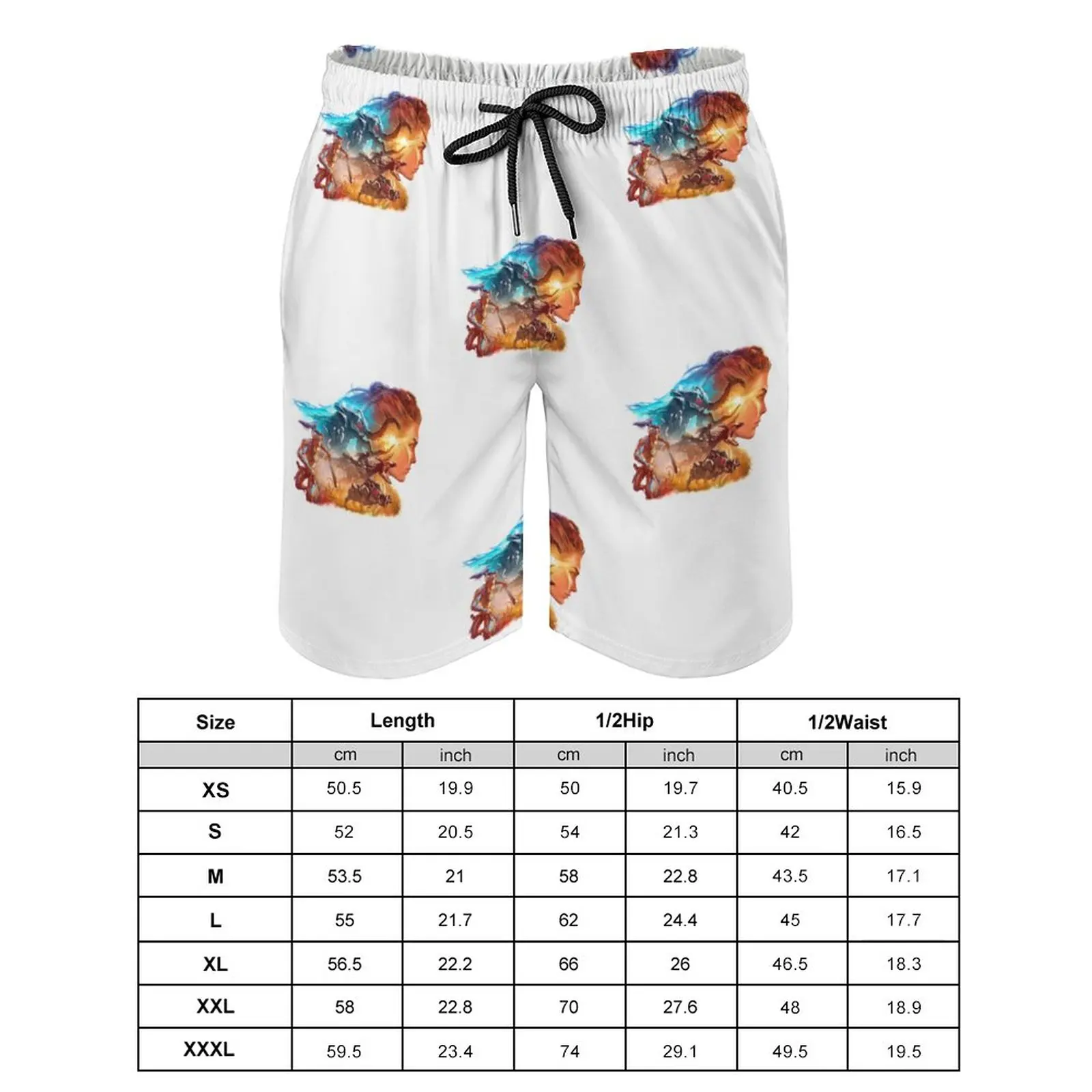 Шорты для доски Aloy Sun Hawk Horizon Forbidden West пляжные плавки из полиэстера забавные